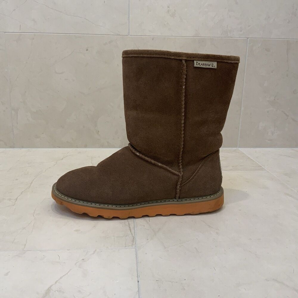 Bearpaw BEARPAW Women Sz US 9 Brown Elle Short Winter Boot Hickory EU 40 EUC